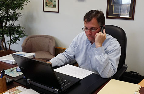 Matt larmore bayshore vice president on phone